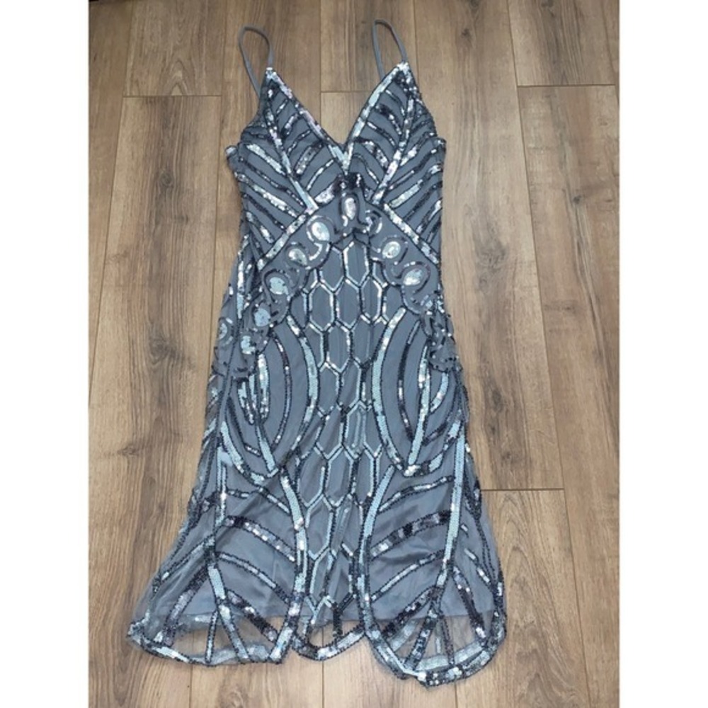 MetMe Vintage‎ Flapper Sparkly Beaded Dress Size XL